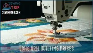 long arm quilting prices