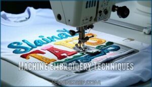 machine embroidery techniques