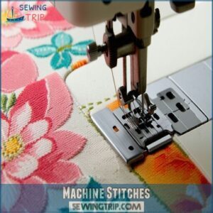 machine stitches
