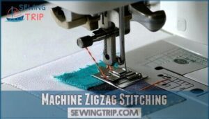 machine zigzag stitching