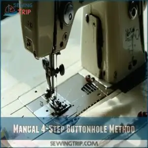 manual 4-step buttonhole method