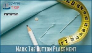 mark the button placement
