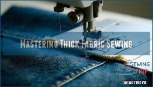 mastering thick fabric sewing