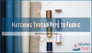 matching thread type to fabric