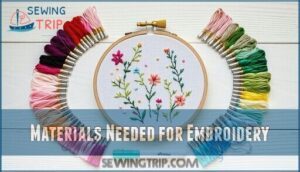 materials needed for embroidery