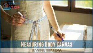 measuring body canvas