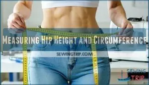 measuring hip height and circumference