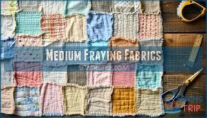 medium fraying fabrics