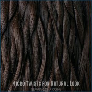 micro twists for natural look