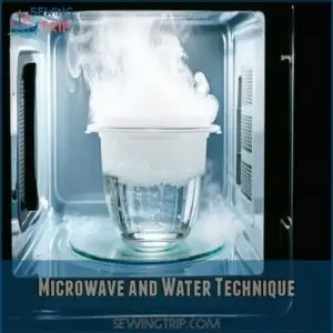 microwave and water technique