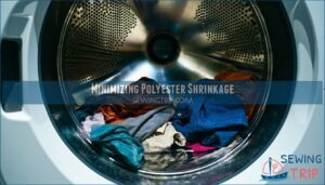 minimizing polyester shrinkage