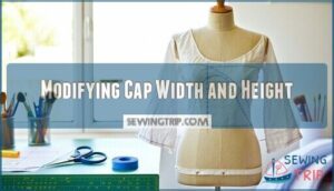 modifying cap width and height