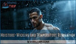moisture-wicking and temperature regulation