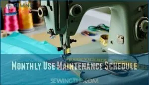 monthly use maintenance schedule