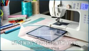 my sewing projects with vinyl