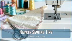 napkin sewing tips