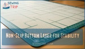 non-slip bottom layer for stability