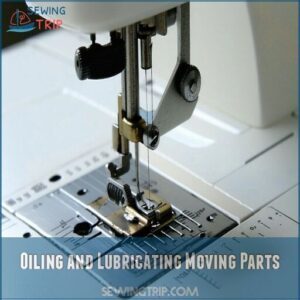 oiling and lubricating moving parts
