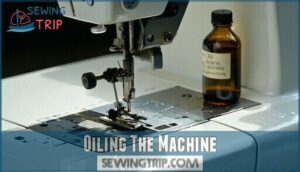 oiling the machine oiling the machine
