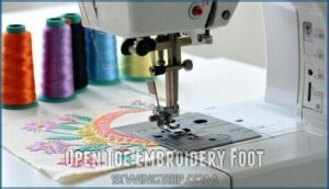 open toe embroidery foot