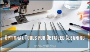 optional tools for detailed cleaning