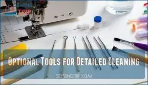 optional tools for detailed cleaning