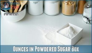 ounces in powdered sugar box