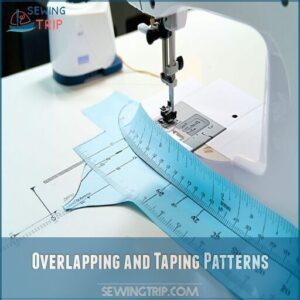overlapping and taping patterns