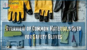 overview of common materials used for safety gloves