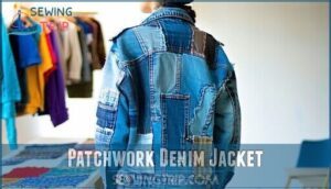 patchwork denim jacket patchwork denim jacket