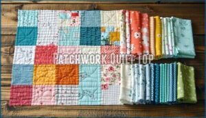 patchwork quilt top