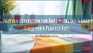 pattern alteration for gape neckline