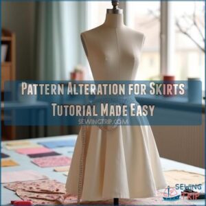 pattern alteration for skirts tutorial