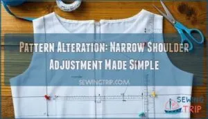 pattern alteration narrow shoulder adjustment