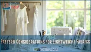 pattern considerations for lightweight fabrics
