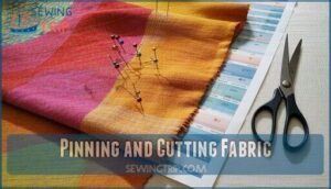 pinning and cutting fabric