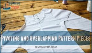 pivoting and overlapping pattern pieces