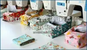 pocket tissue pack covers as dog poop bag holders