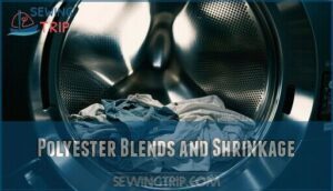 polyester blends and shrinkage