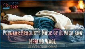 popular products made of alpaca and merino wool