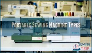 portable sewing machine types