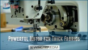powerful motor for thick fabrics