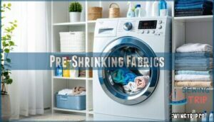 pre-shrinking fabrics