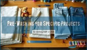 pre-washing for specific projects