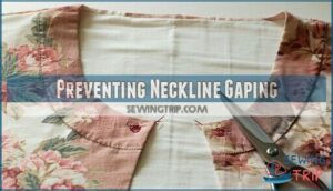 preventing neckline gaping