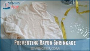 preventing rayon shrinkage