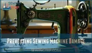 preventing sewing machine damage