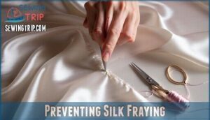 preventing silk fraying