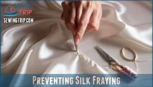 preventing silk fraying preventing silk fraying