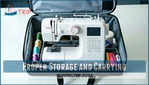proper storage and carrying